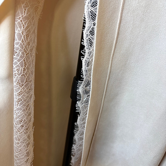 Cactus + Pearl Cream Long Cardigan Duster Open Front Sweater Pockets Boho 2X - Picture 3 of 6